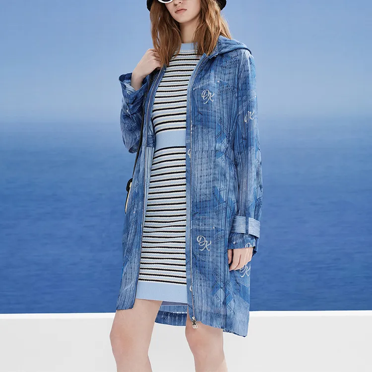 DKNY SS24 Denim Jacket Women's Medium Denim Blue-2