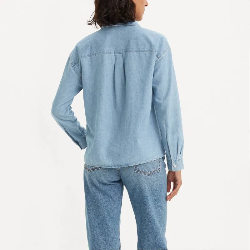 Levis Shirts Women's Sky Blue-2