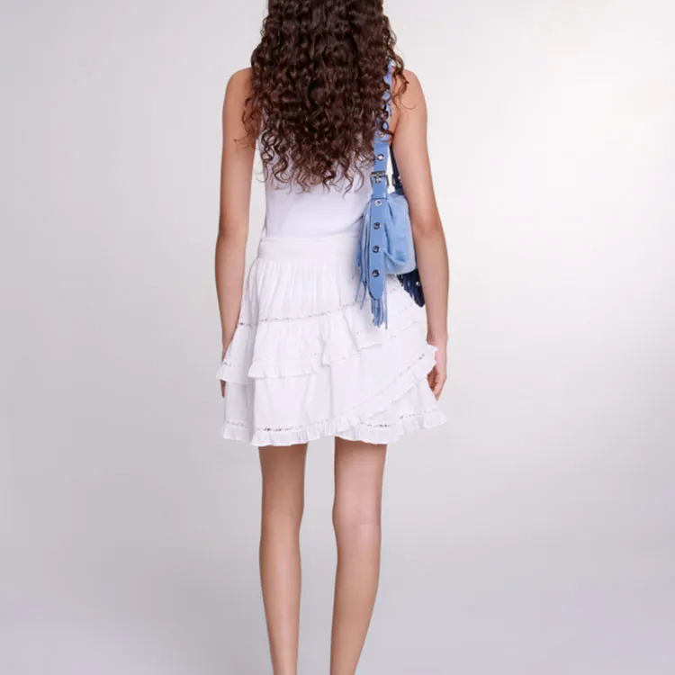 Maje Broderie-anglaise Cotton Shorts-2