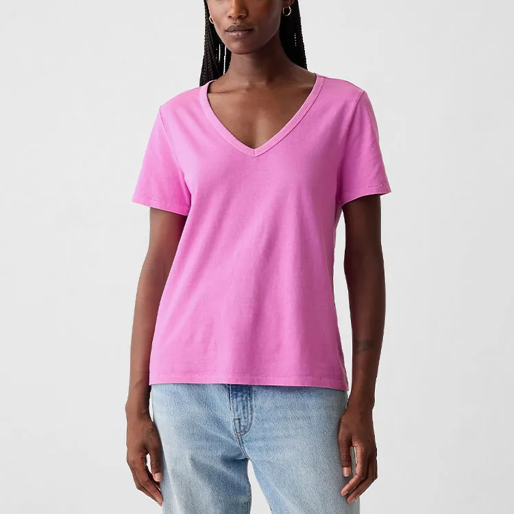 GAP Regular T-Shirt Women's Lilac-1