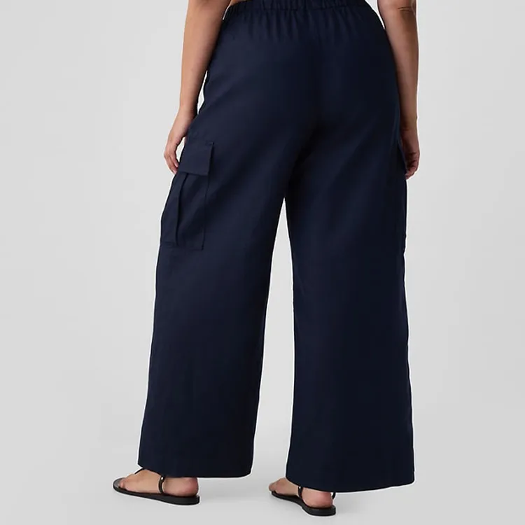 GAP Casual Pants Women's Marine Blue-5