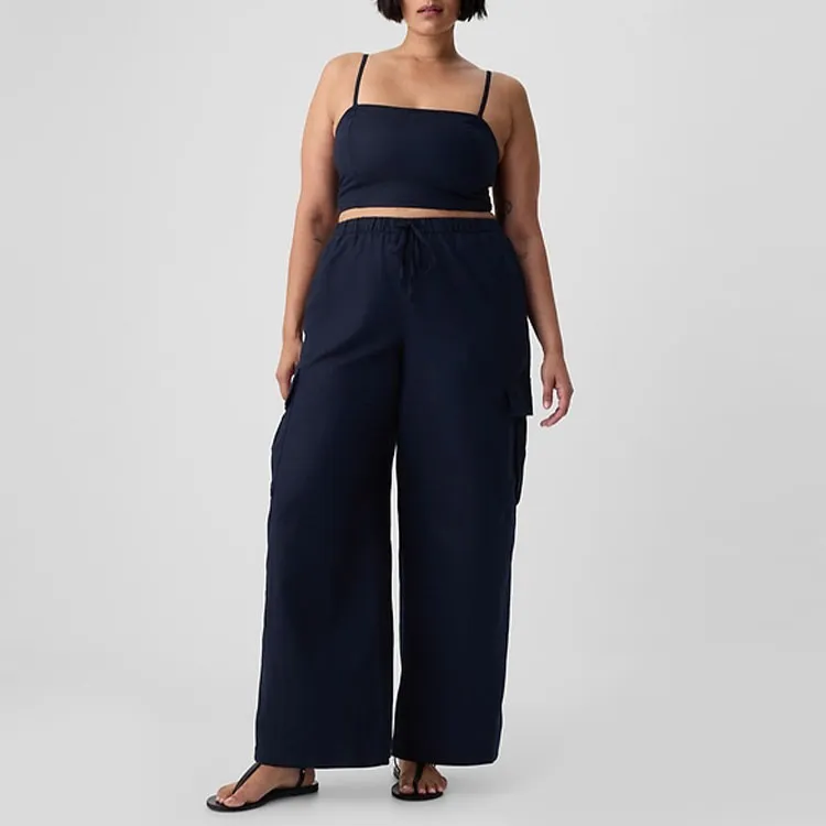 GAP Casual Pants Women's Marine Blue-4