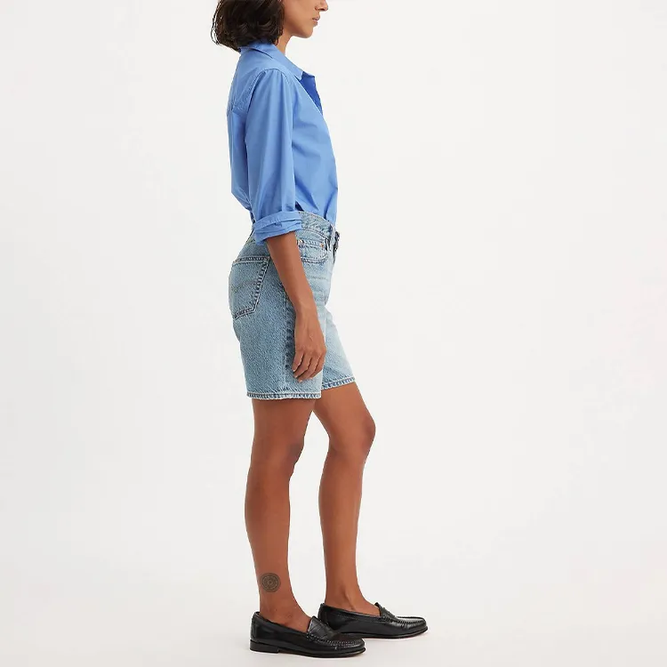 Levi's Denim Shorts Women's Blue-3