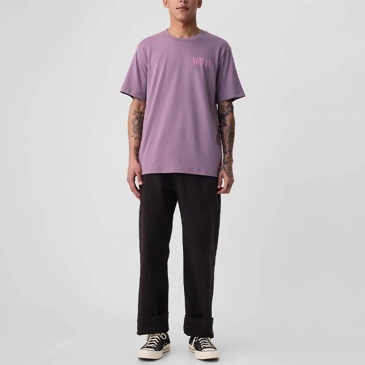 GAP T-Shirts Men Purple-1