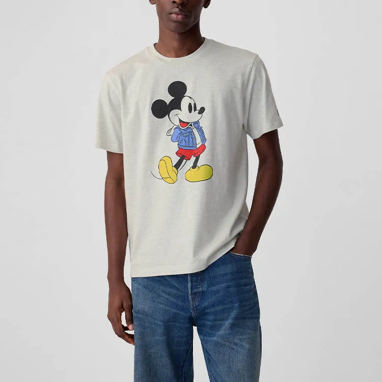 GAP T-Shirt Men's Pale Linen Grey-1