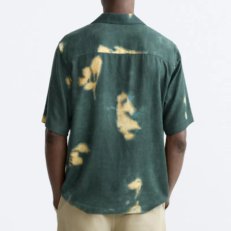 ZARA Shirts Men Green-2