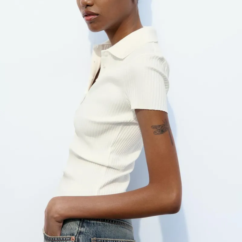 ZARA T-Shirt Women's Frosted White-4