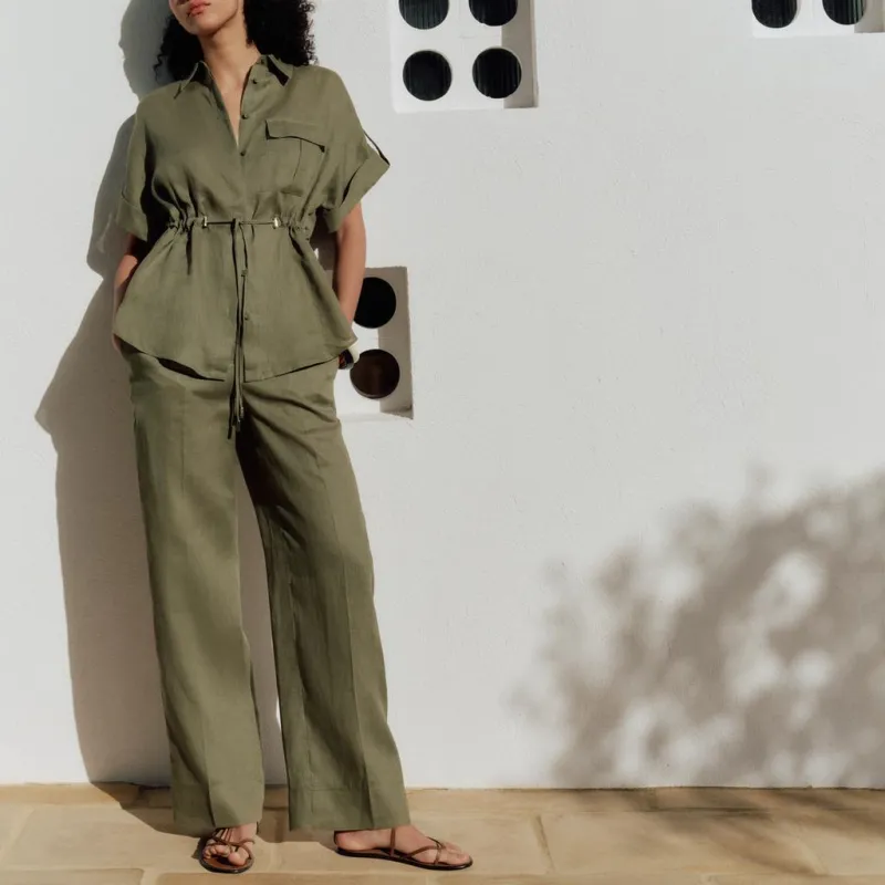ZARA Shirts Women's Khaki-2
