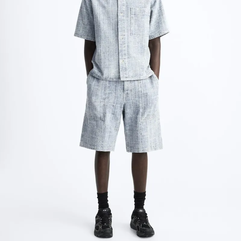 ZARA Casual Shorts Men Blue-2