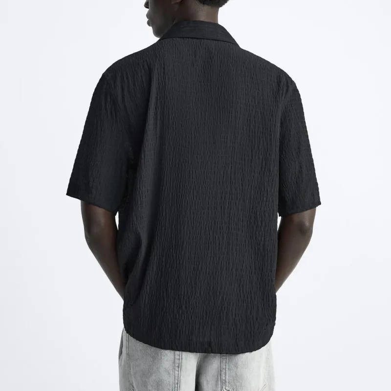 ZARA Shirts Men Black-3