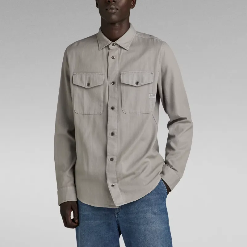 G STAR RAW Shirt Men's Coal Charcoal Gray-2