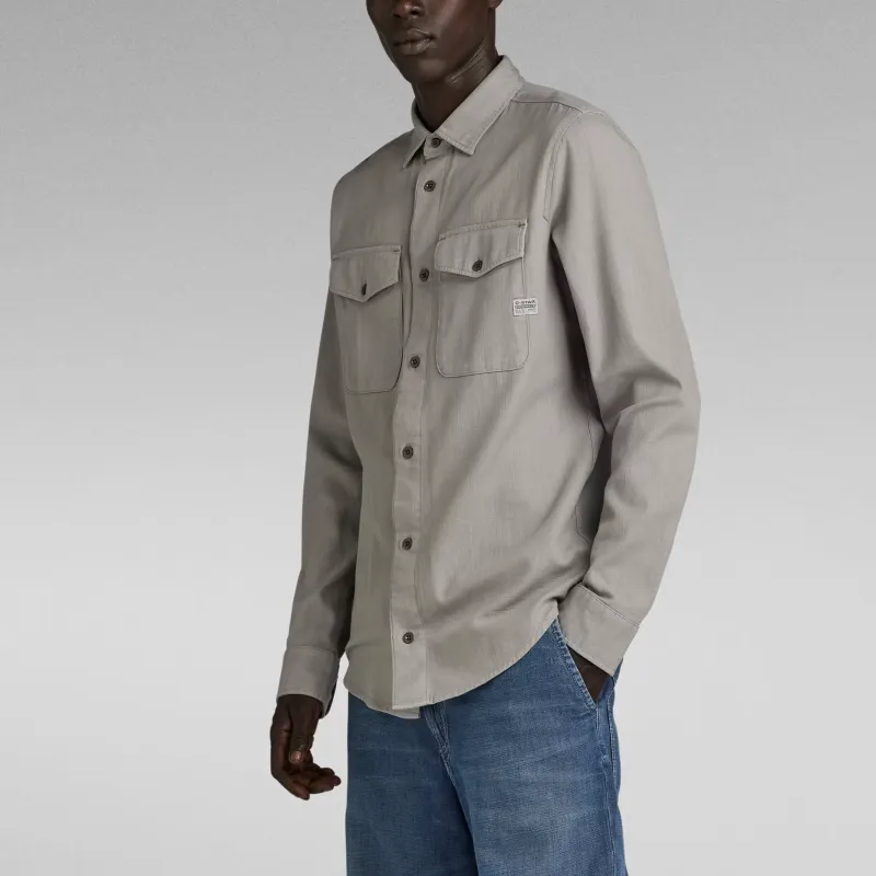 G STAR RAW Shirt Men's Coal Charcoal Gray-4