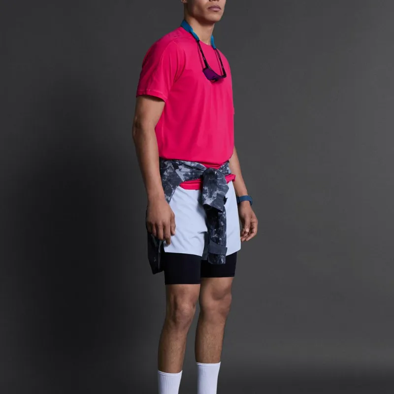 ZARA T-Shirt Men's Neon Pink Red-5