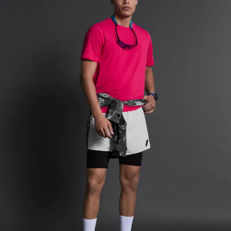 ZARA T-Shirt Men's Neon Pink Red-2