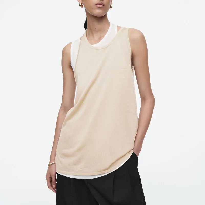 COS Tank Tops Women's Cream-3
