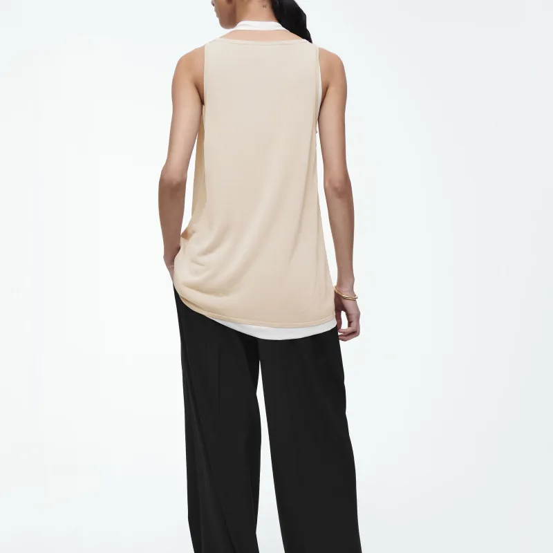 COS Tank Tops Women's Cream-1