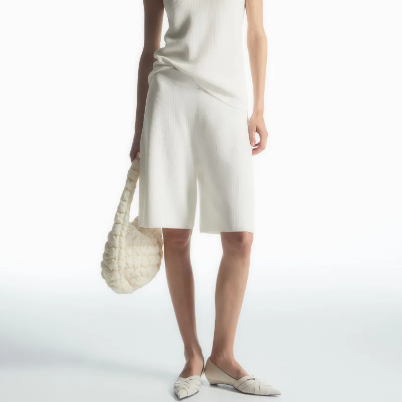 COS Casual Shorts Women's White-1