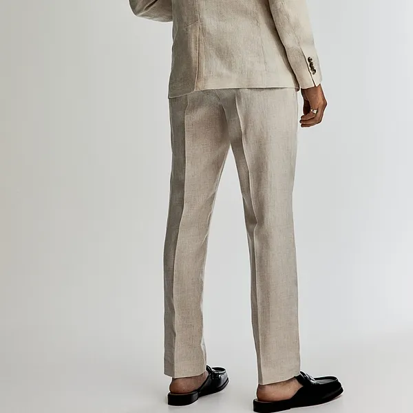 H&M Suit Trouser Men's Light Beige-1