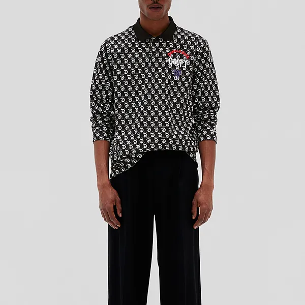 H&M Polo Shirt Men's Black/Disney100-2