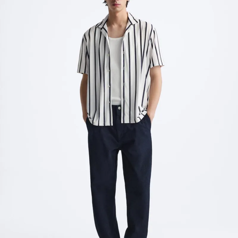 ZARA Shirts Men White-2