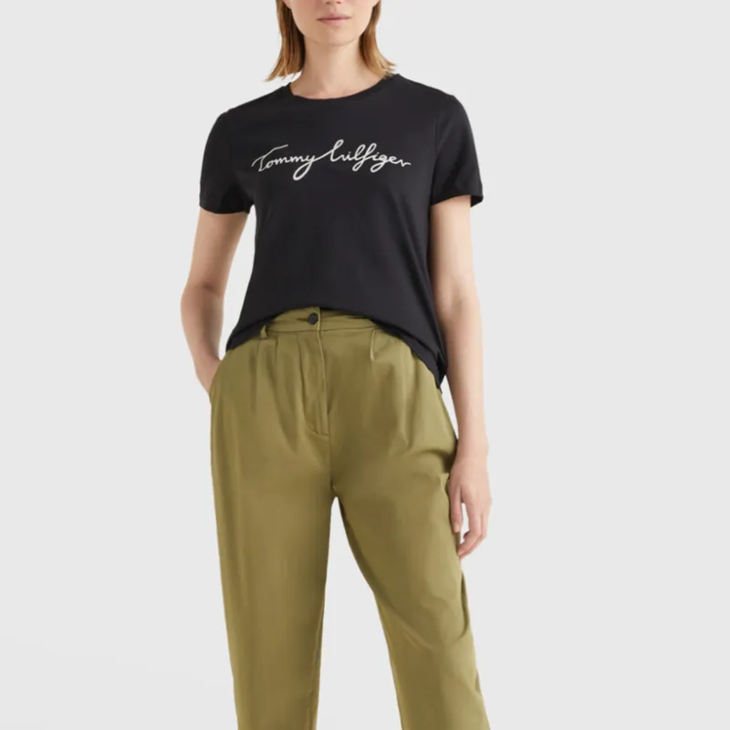 Tommy Hilfiger T Shirt Women's Black-1
