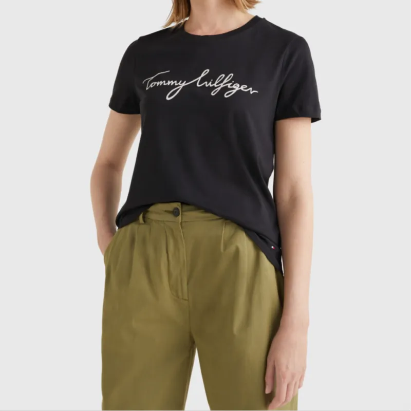 Tommy Hilfiger T Shirt Women's Black-3