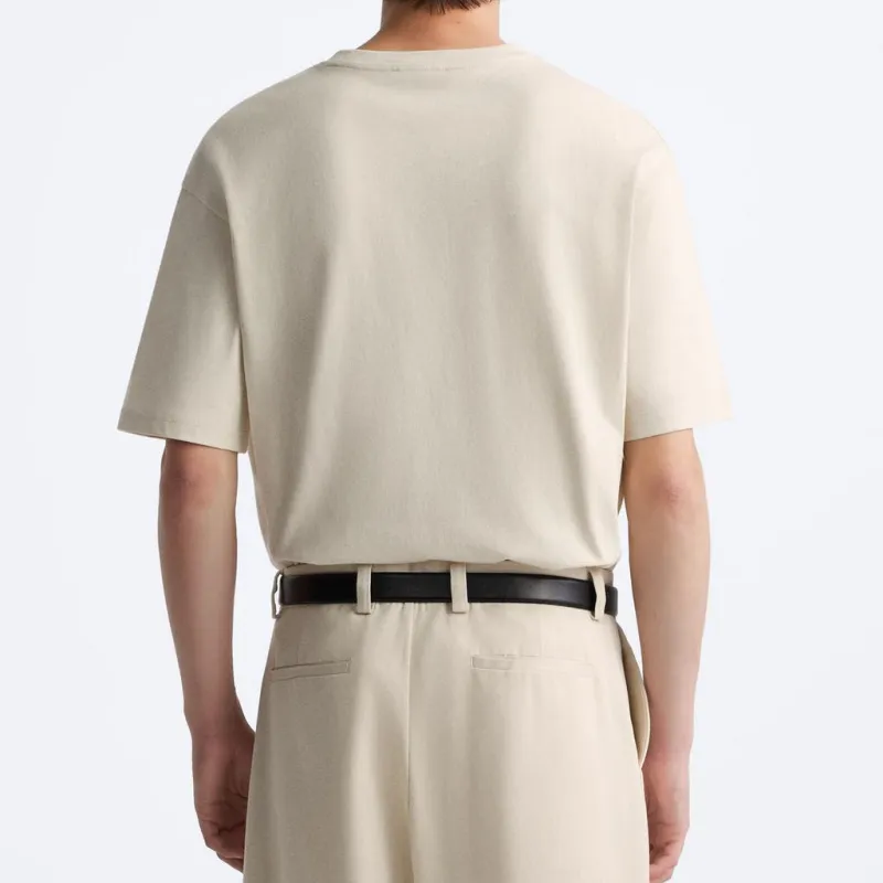 ZARA T Shirts Men Tan-3