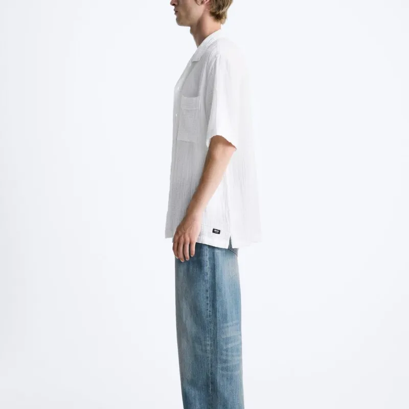 ZARA Shirts Men White-4