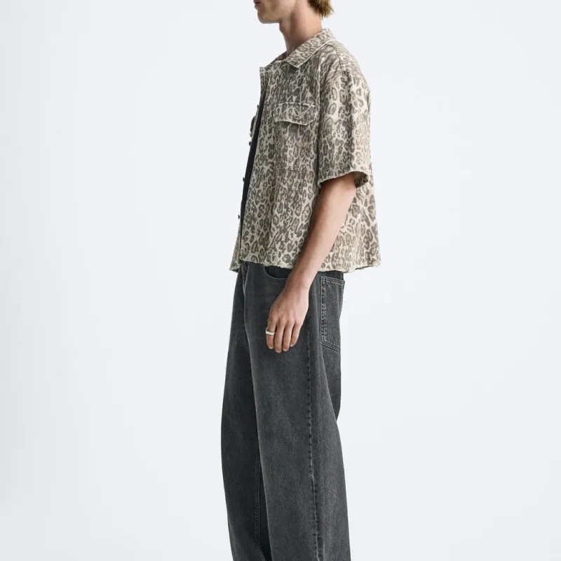 ZARA Shirts Men Tan-4