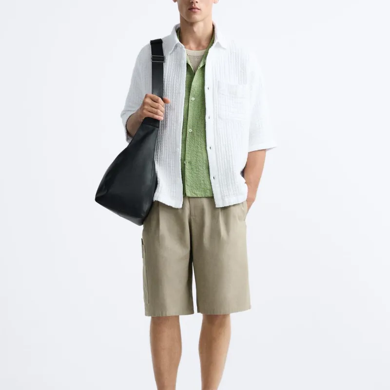 ZARA Shirts Men White-2
