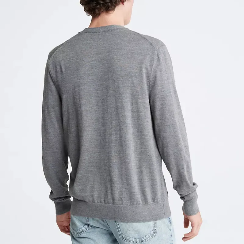 CALVIN KLEIN Sweater Men's Medium Gray-1