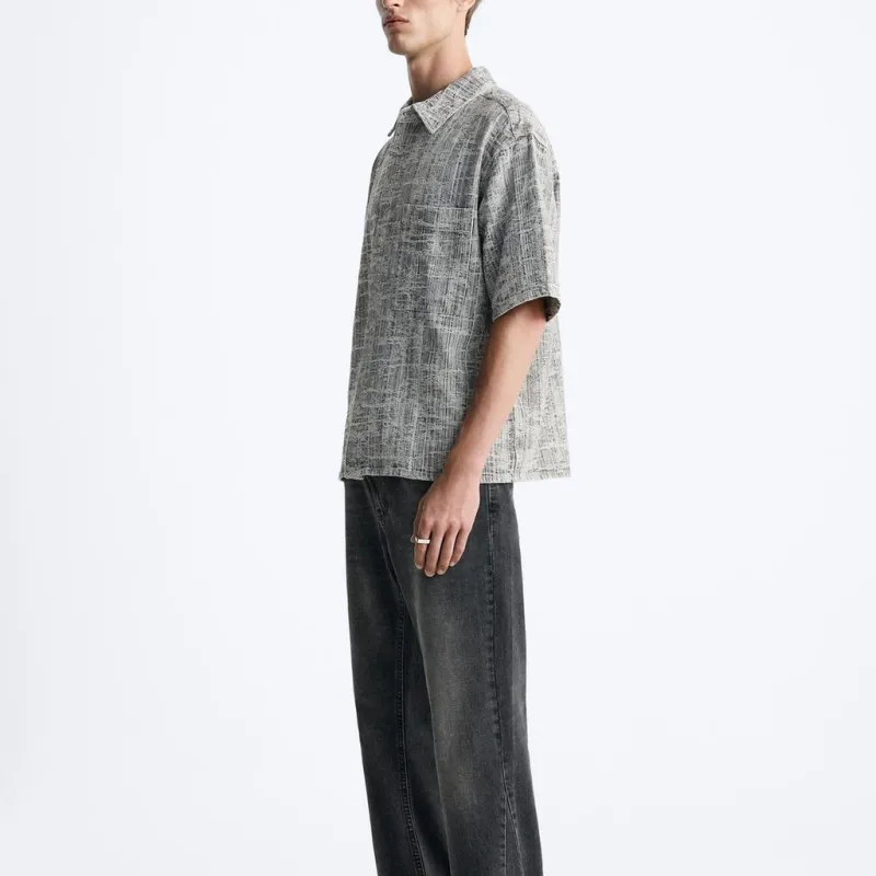 ZARA Shirts Men Black-4