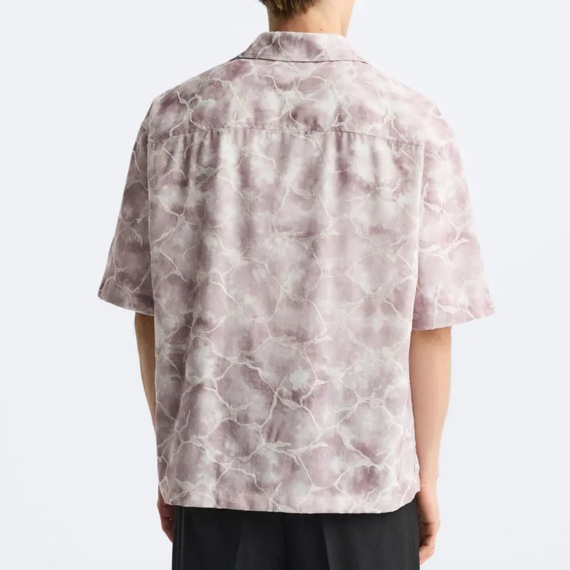 ZARA Shirts Men Dark Purple-2