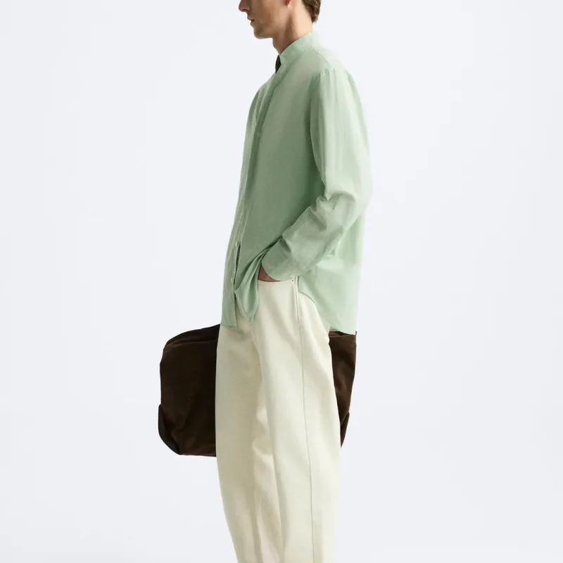 ZARA Shirts Men Lime-4