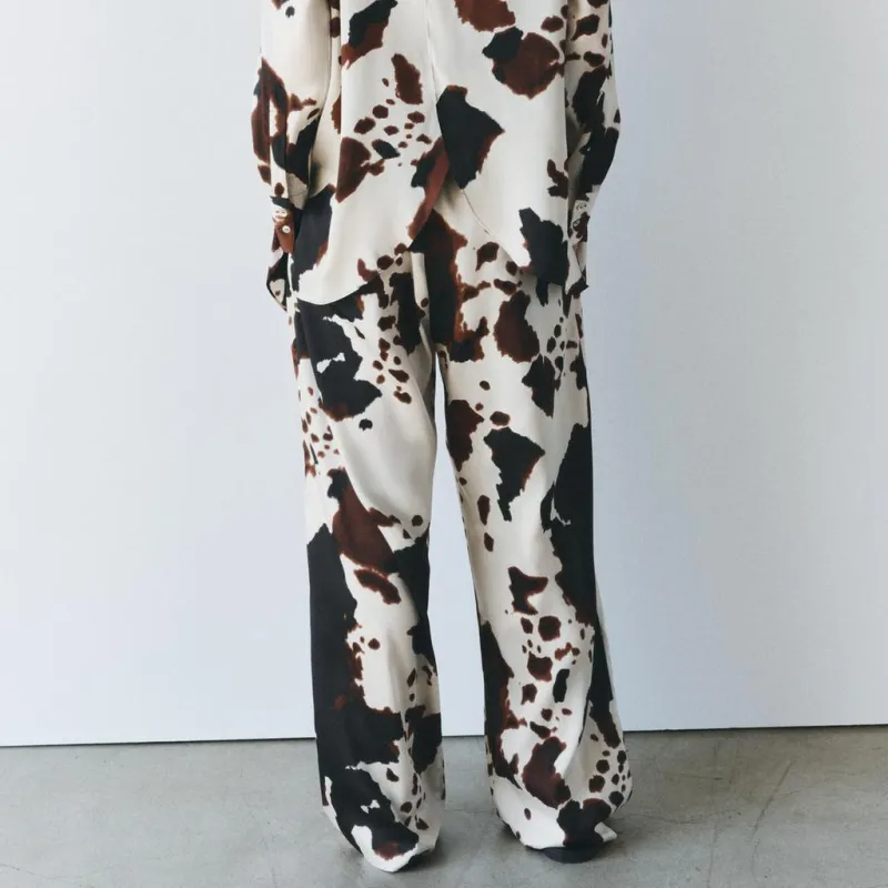 ZARA ZW Series Casual Pants Women's Brown-3