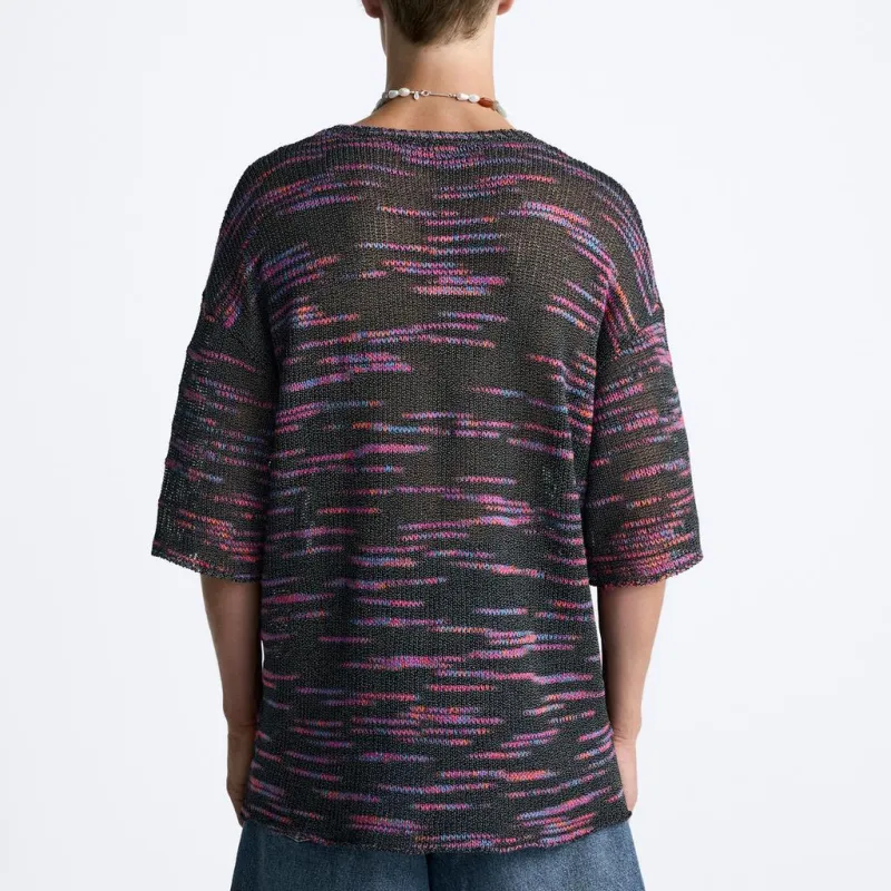 ZARA T-Shirts Men Black-2