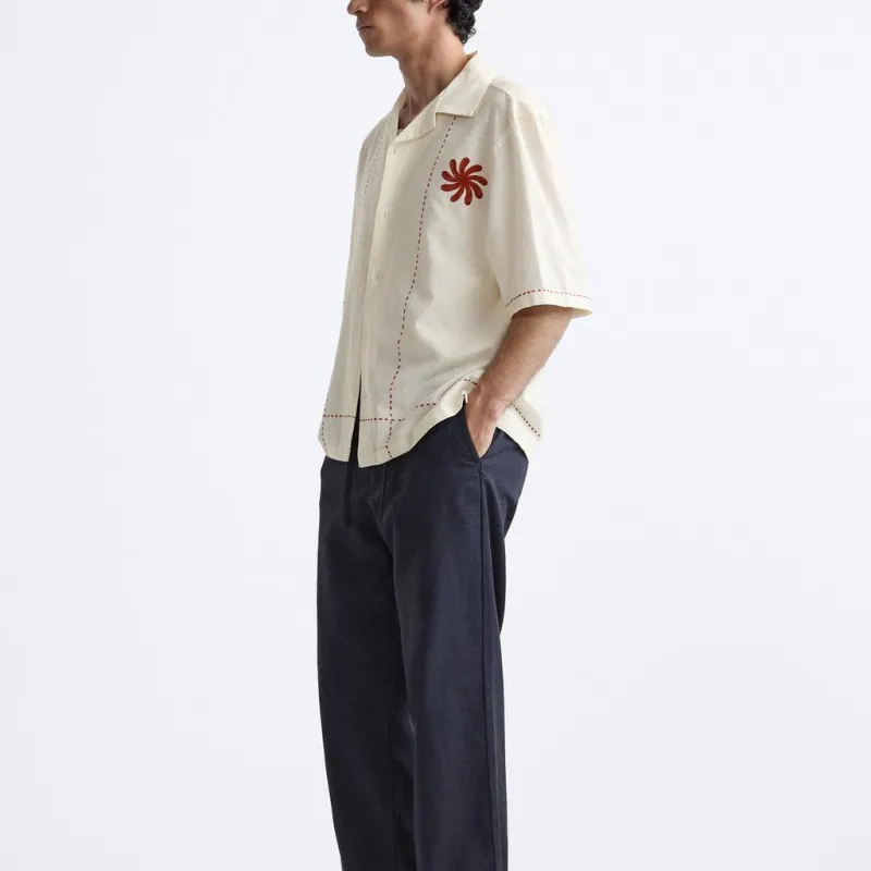 ZARA Shirts Men Brick Red-4