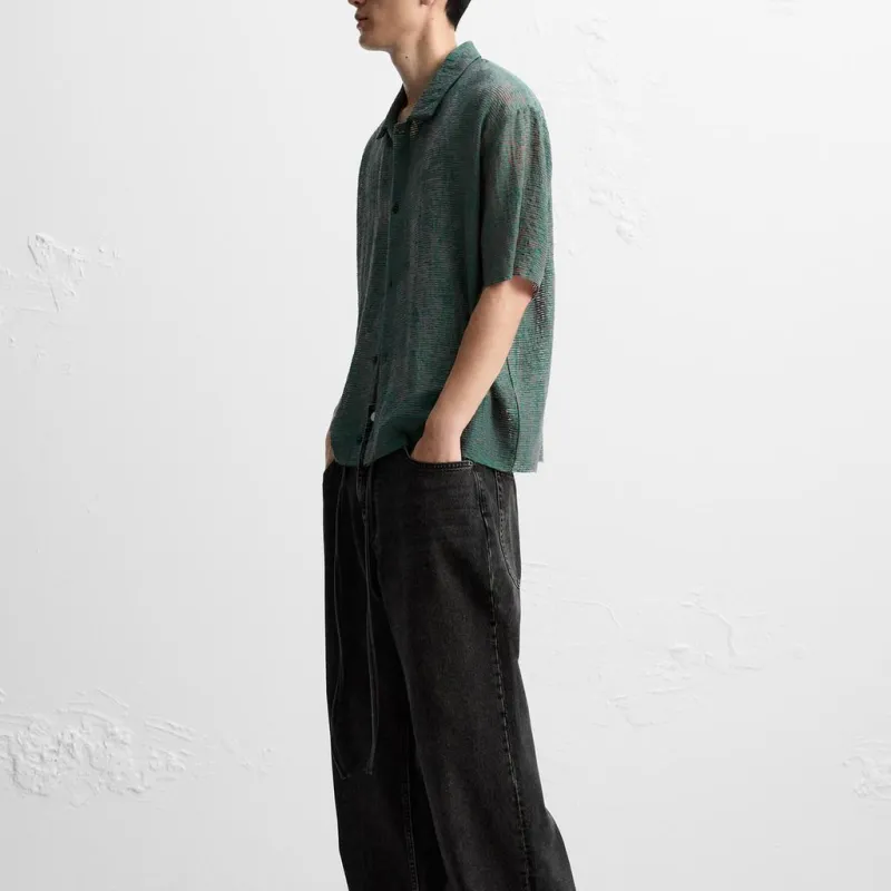ZARA Shirts Men Green-4