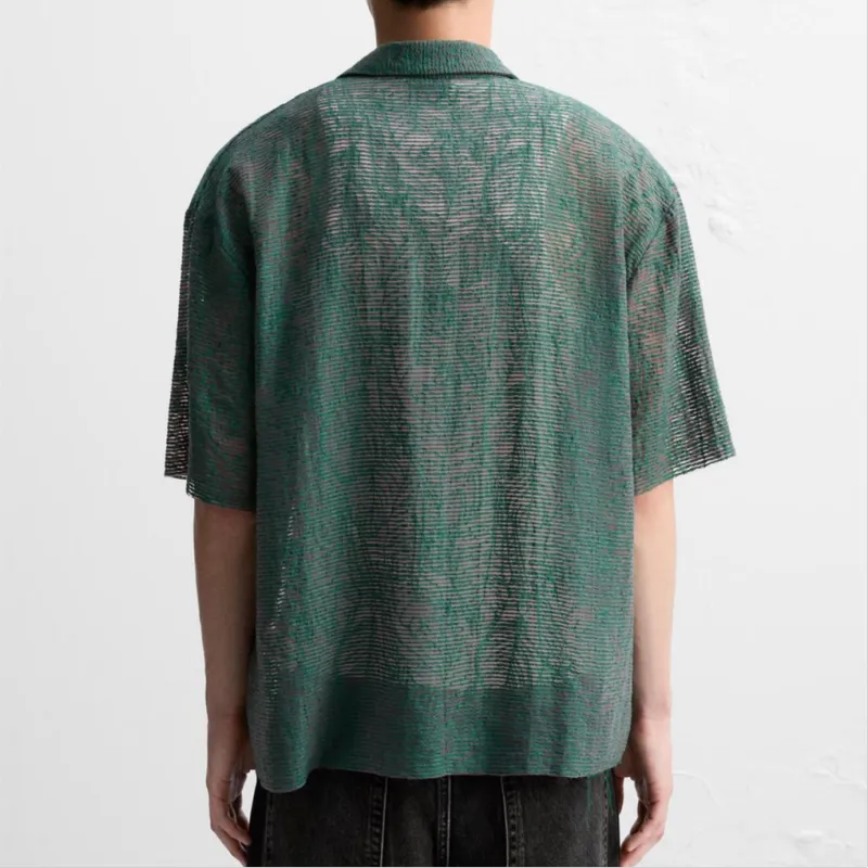ZARA Shirts Men Green-3