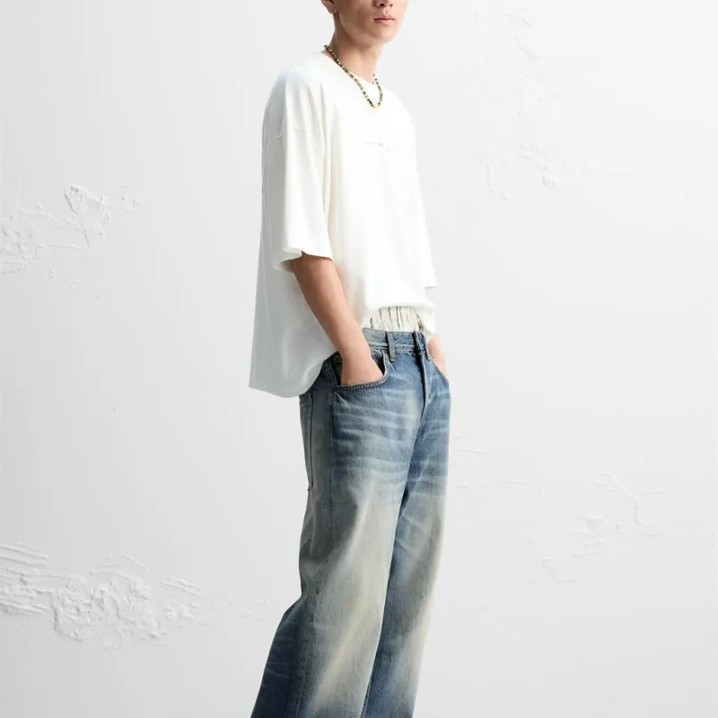 ZARA T Shirt Men's Frosted White-4