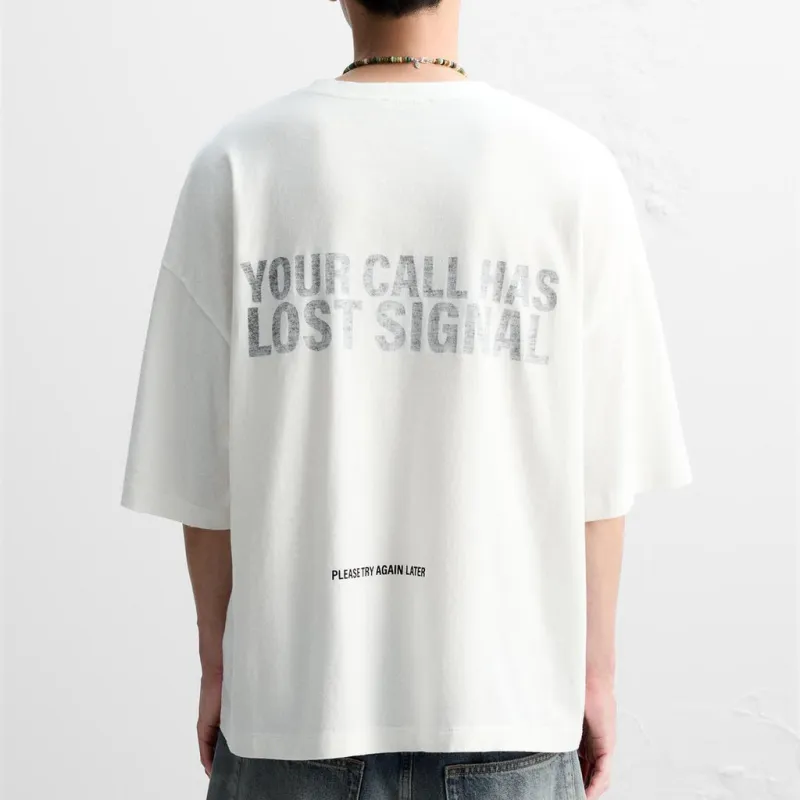 ZARA T Shirt Men's Frosted White-2
