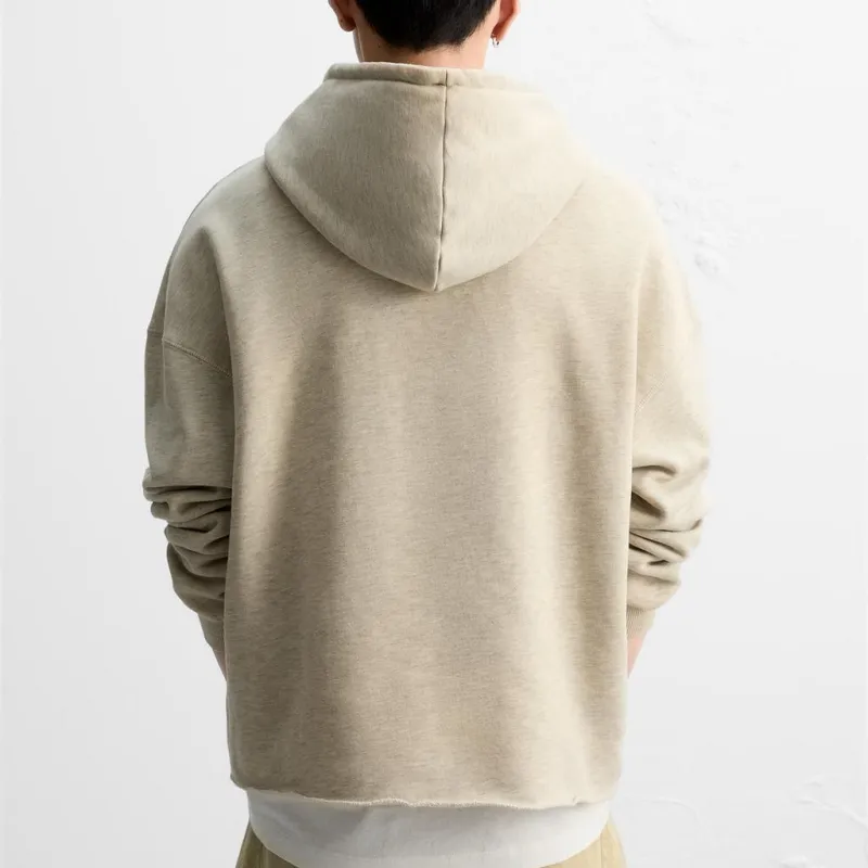 ZARA Sweatshirt Men's Zebra Print Gray-3