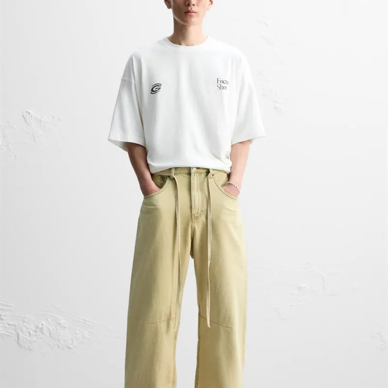 ZARA T Shirt Men's Frosted White-2