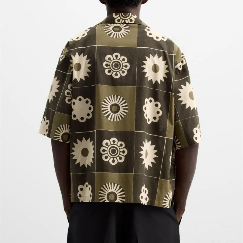 ZARA Shirts Men Khaki-3