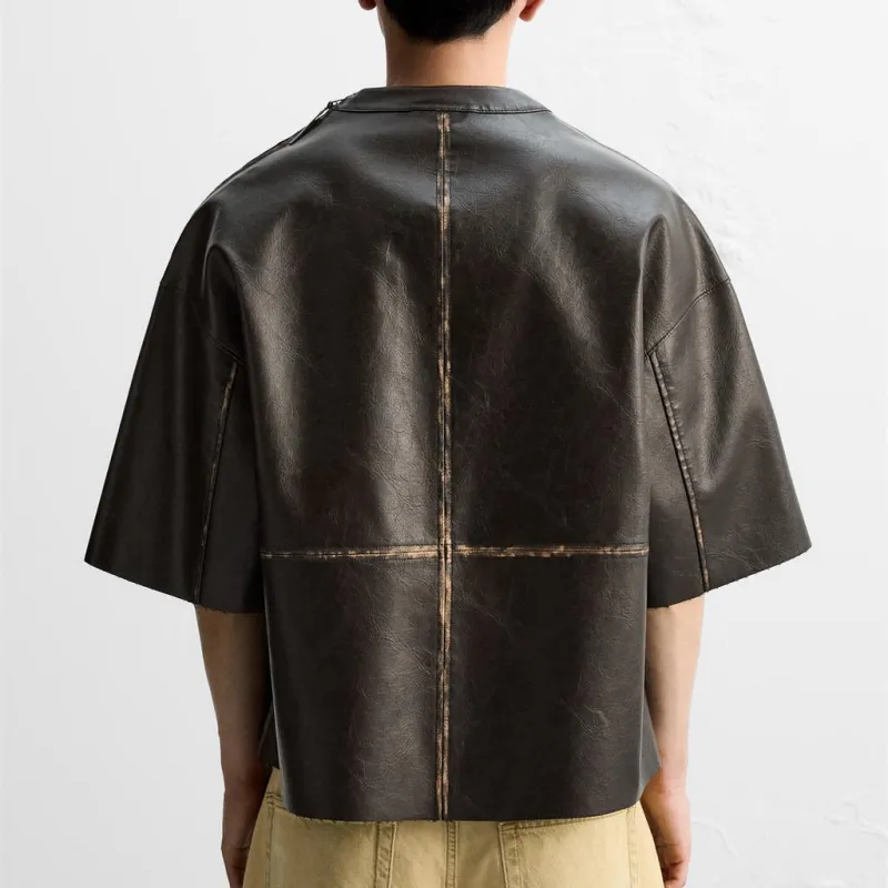 ZARA Shirts Men Brown-2