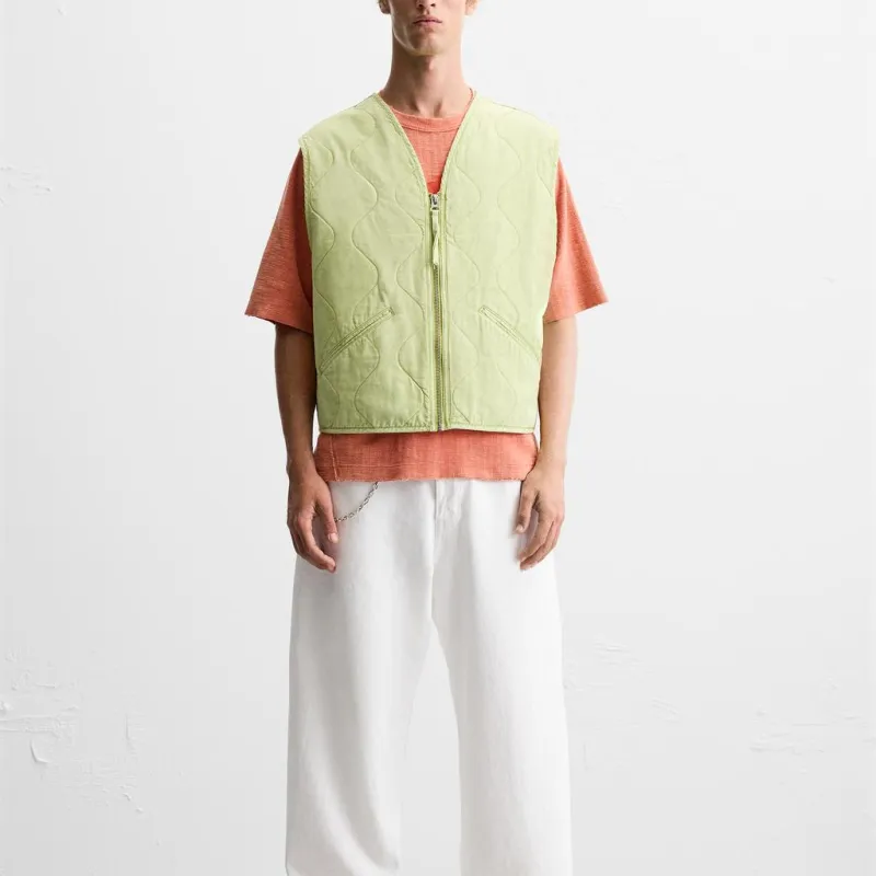 ZARA Vests Men Lemon Yellow-2