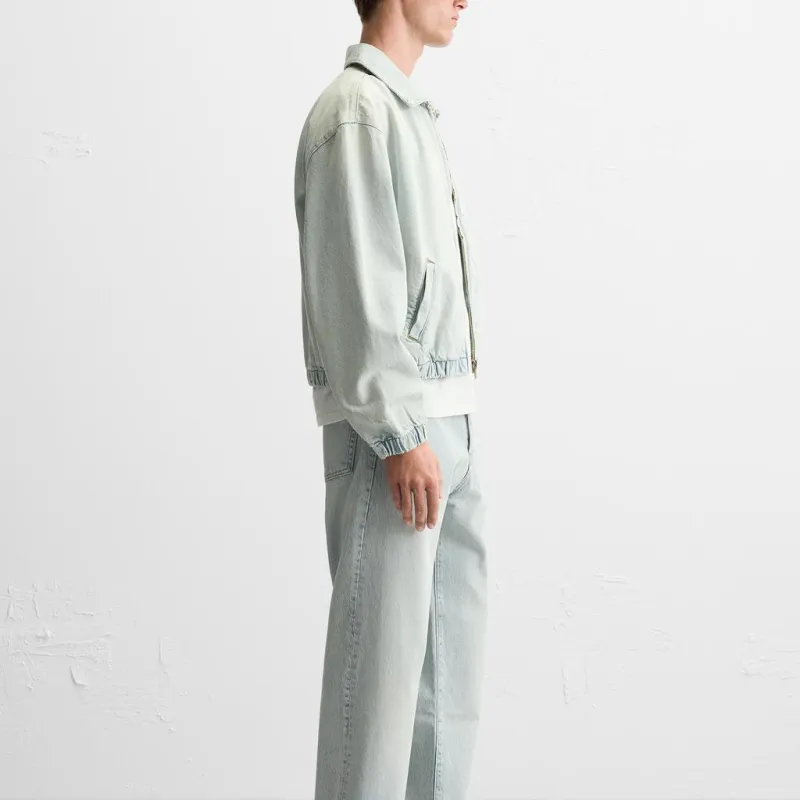 ZARA Denim Jacket Men's Light Blue-4
