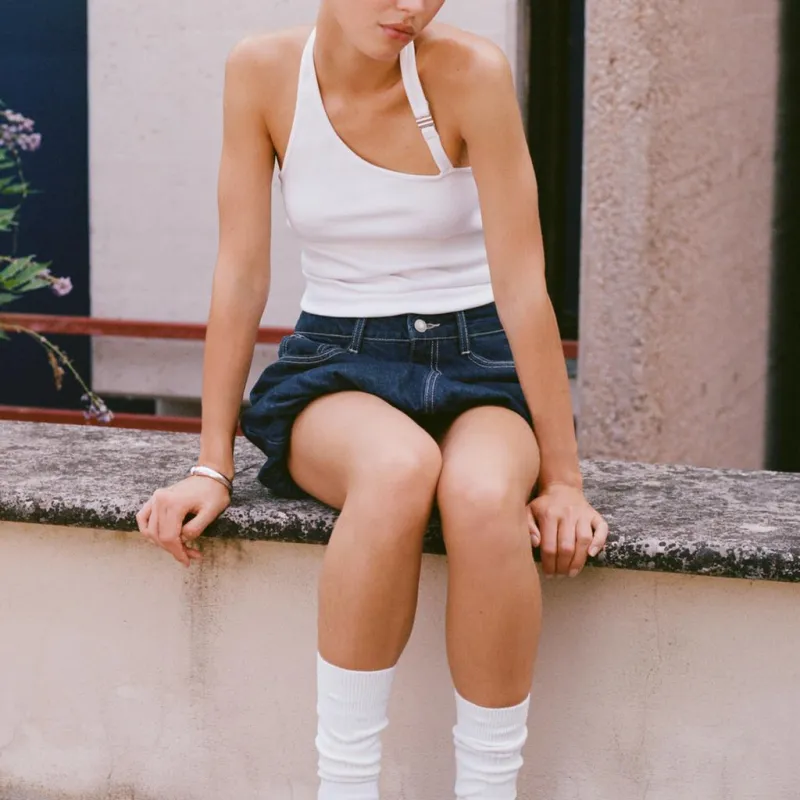ZARA Tank Tops Women's White-2