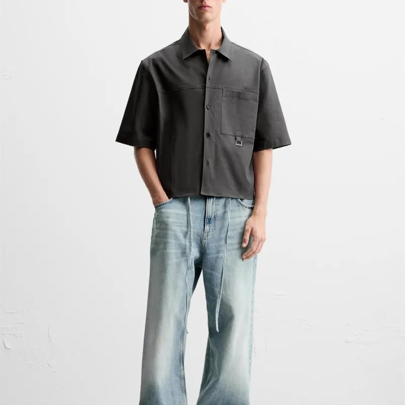 ZARA Shirts Men Gray-2