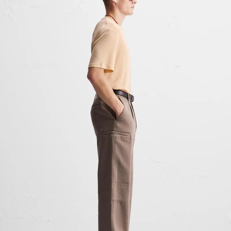 ZARA T Shirts Men Light Pink-4